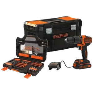 ארגז כלים+18V 104ACC שני הילוכים  + "BLACK DECKER 19