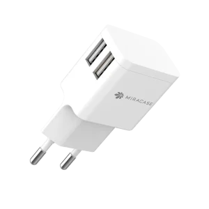 מ.קיר MWC244 2.4A 2USB לבן MIR